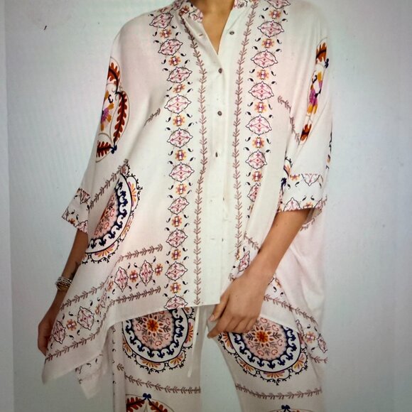 JADE BY JOHNNY WAS ~ BLOUSE AND PANTS ~ SIZE L/XL - Picture 7 of 15